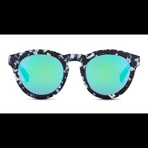 DIFF Eyewear Dime II Round Acetate Sunglasses